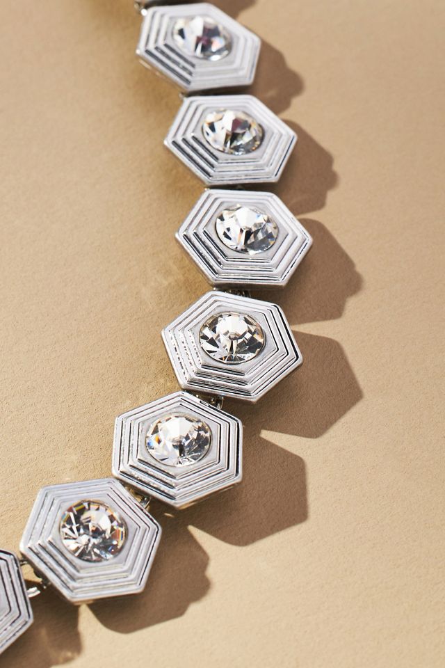 Crystal Hexagons Necklace #1