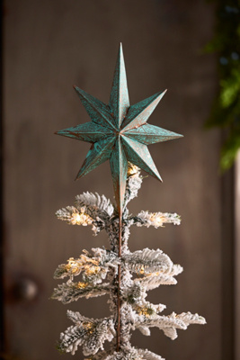 Terrain Verdigris Star Tree Topper