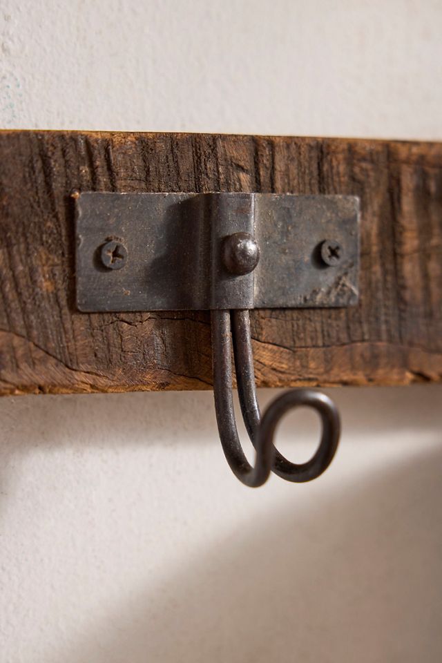 Reclaimed Wood Hook Rack #1
