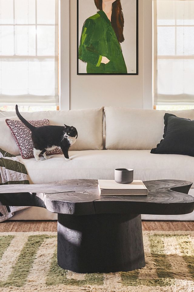 Grand Abstract Live-Edge Coffee Table #4
