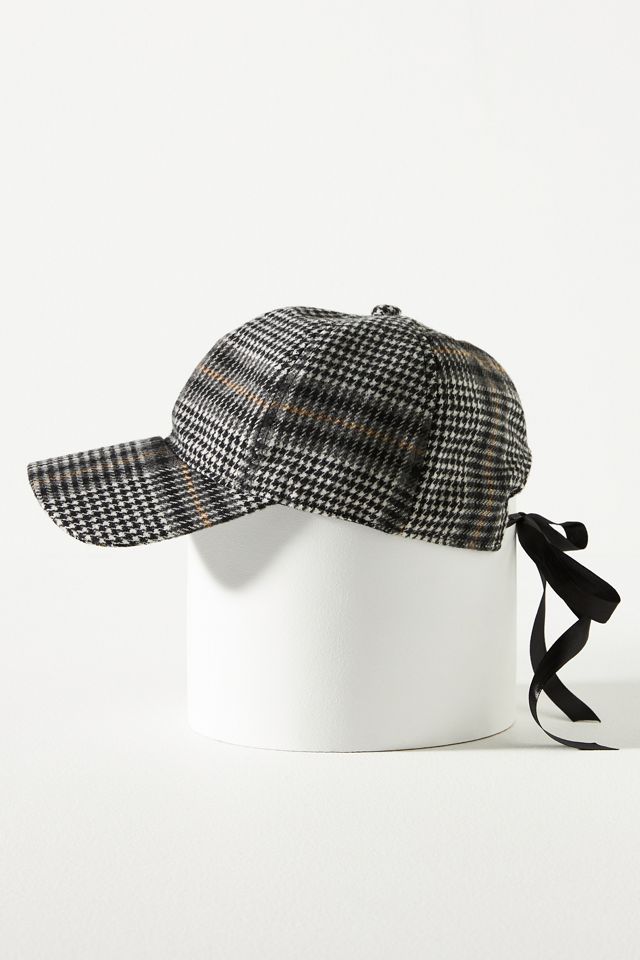 Plaid Bow Baseball Cap #1