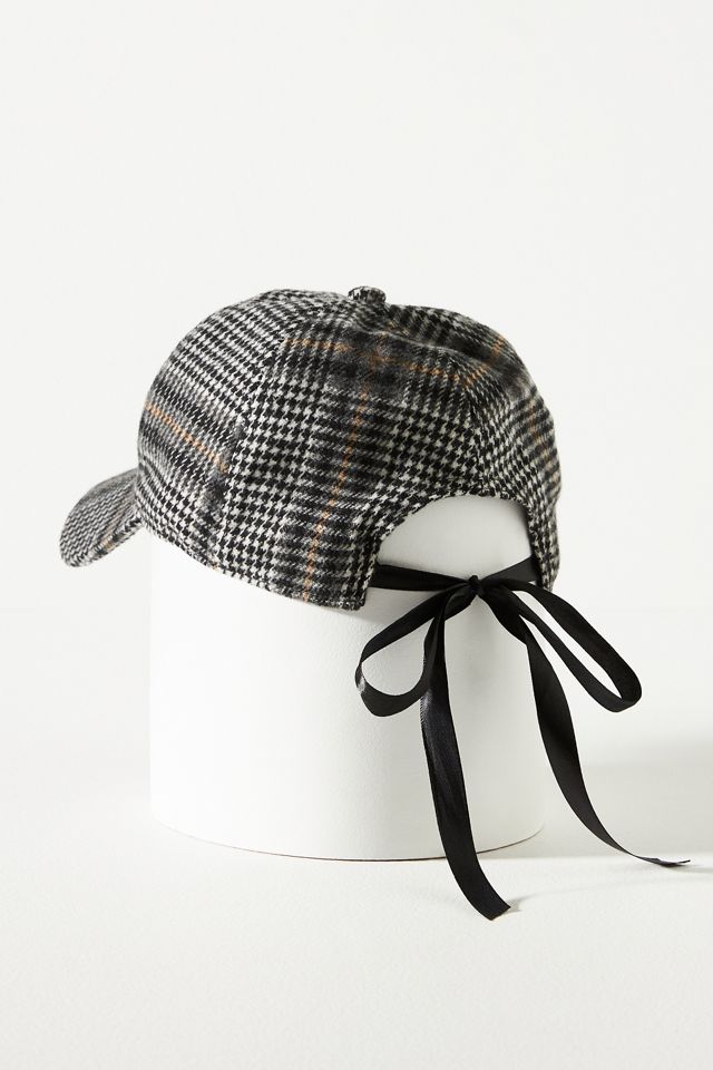 Plaid Bow Baseball Cap #2