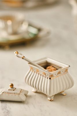 The Met x Anthropologie Stoneware Sugar Bowl
