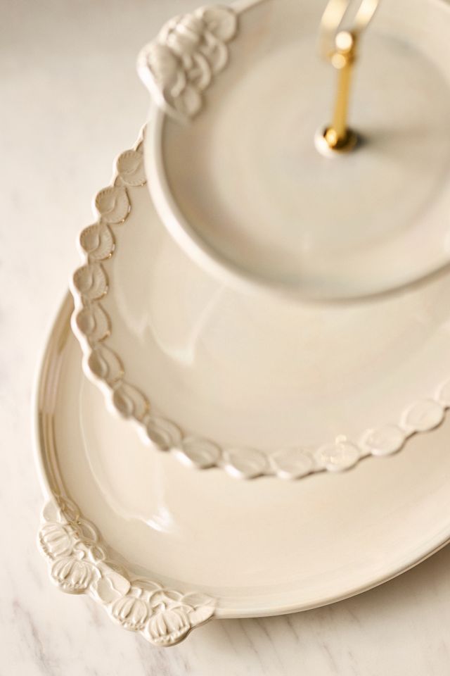 The Met x Anthropologie Stoneware Dessert Stand #1
