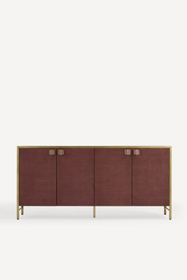 Anthropologie Autumn Rectangular 72" Shagreen Sideboard In Brown
