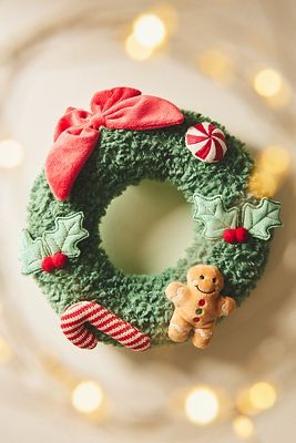 Mon Ami Plush Wreath In Green