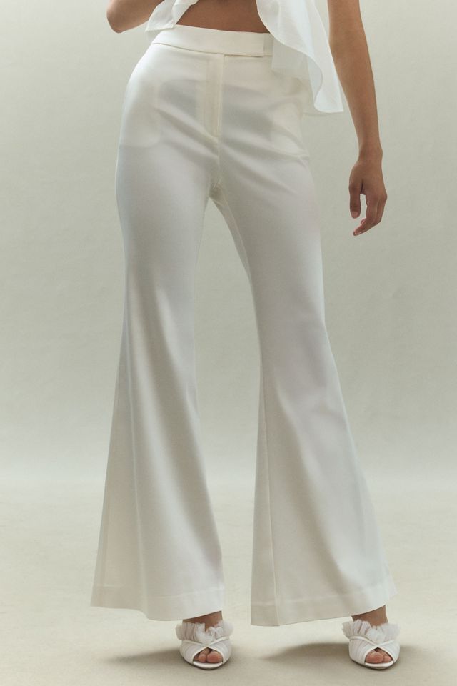 BHLDN Satin Flared Pants #1
