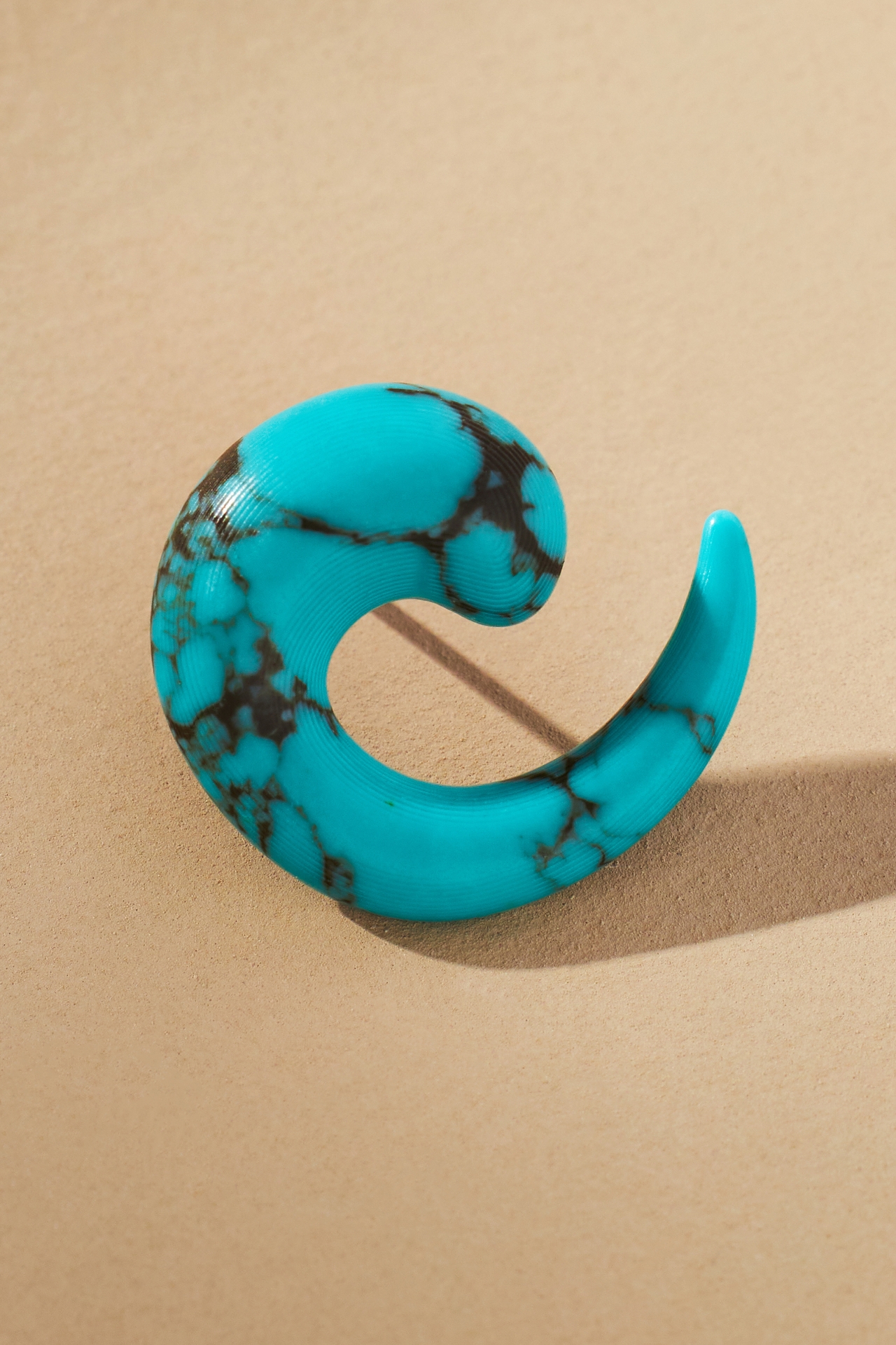 Marble Hoop Earrings