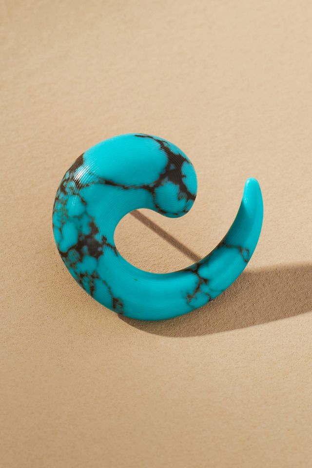 Marble Hoop Earrings #1