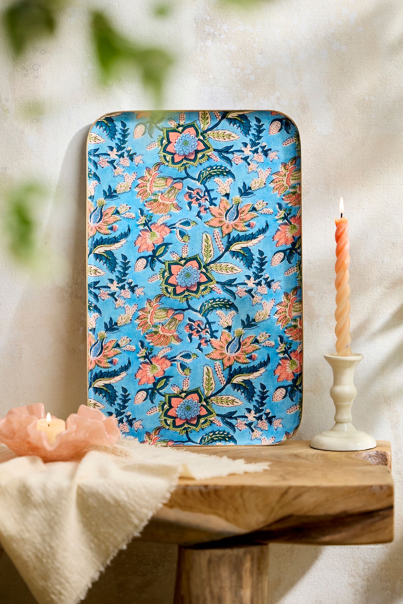 Printed Archival Tray, Large - Blue Pattern, L