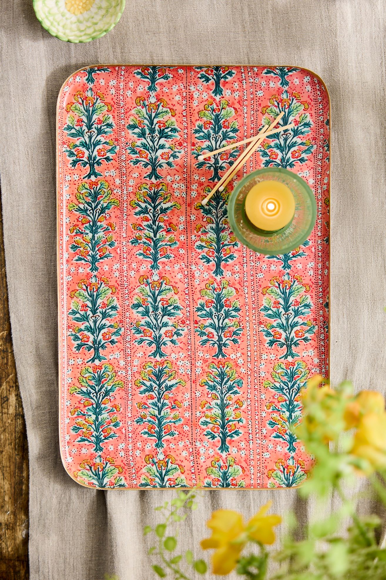 Printed Archival Tray, Large - Coral, L