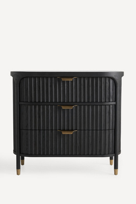 Anthropologie Isla Fluted Three-drawer Dresser