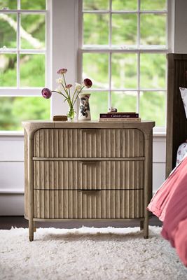 Isla Fluted Three-Drawer Dresser