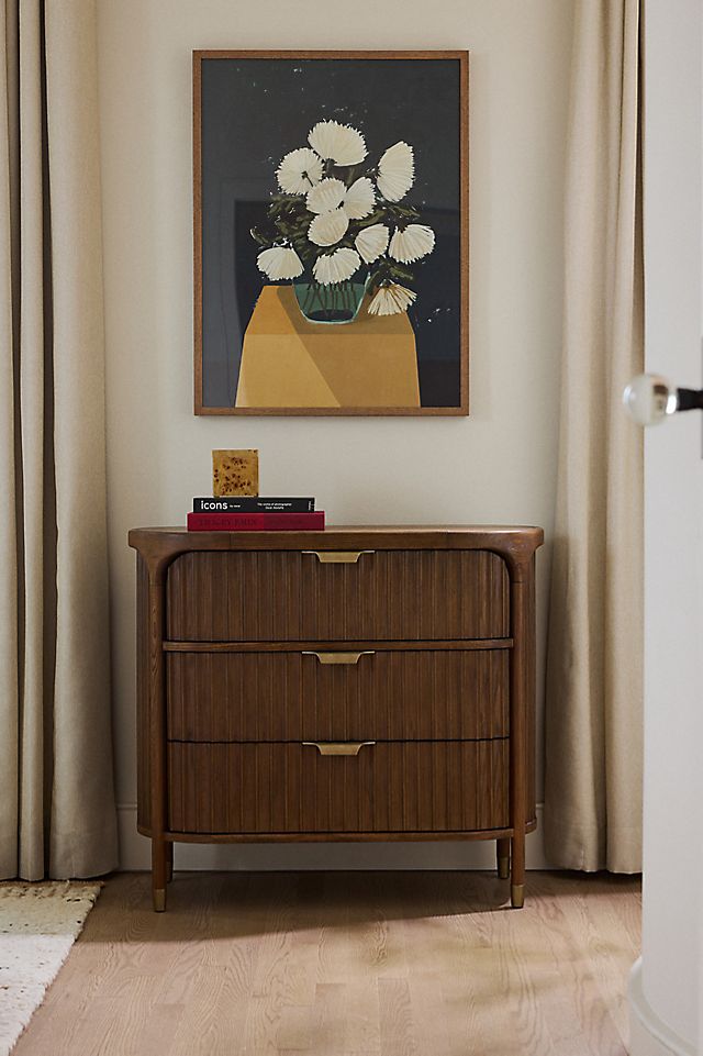 wooden drawer dresser Modern 3-Drawer White Small Solid Wood Chest of Drawers, Scandinavian Minimalist Dresser for Bedroom, Easy Assembly Dresser Dimensions Grain Wood Furniture Mid Century
