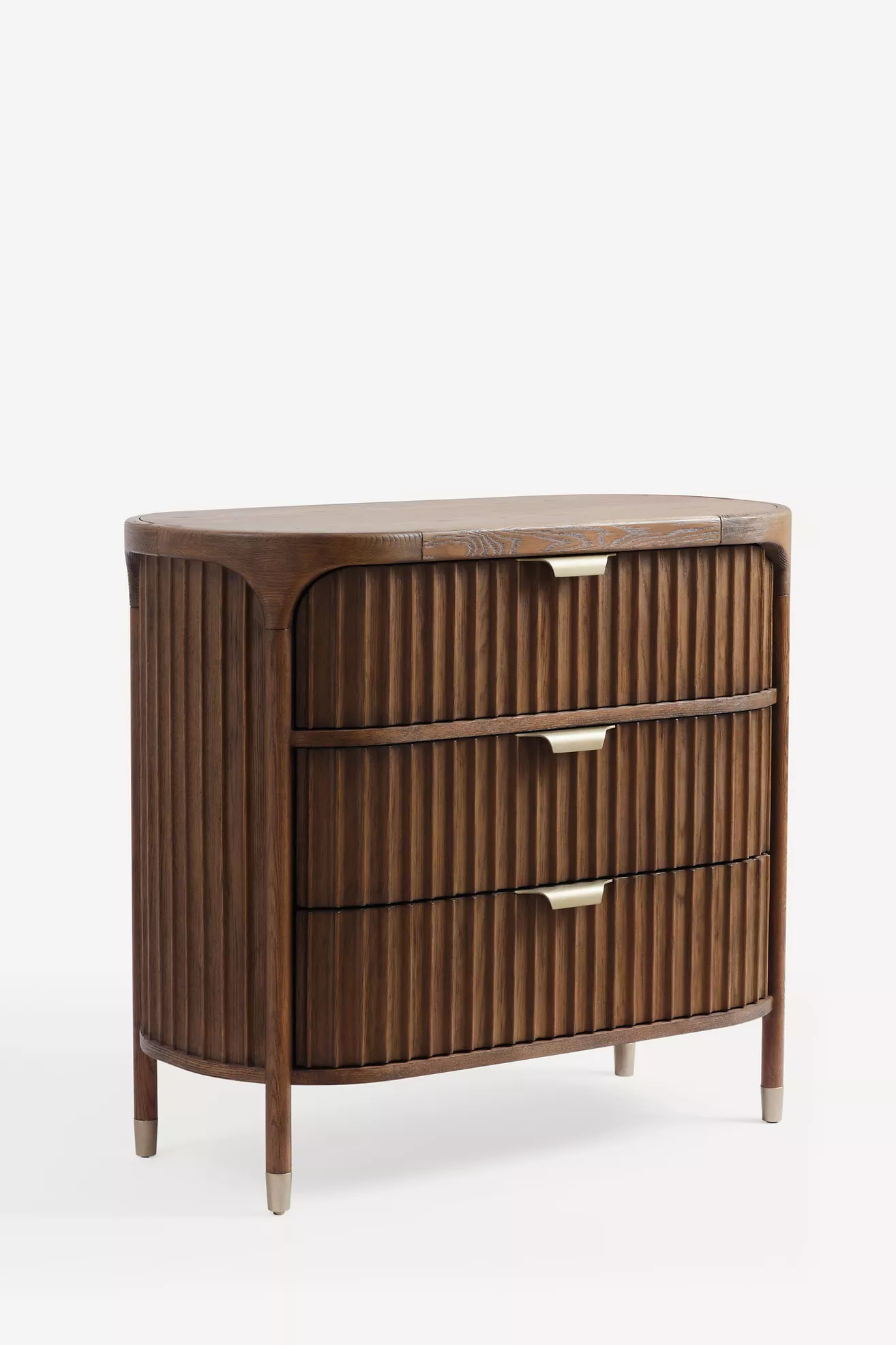 Isla Fluted-Wood 3-Drawer Dresser | Stylish Storage