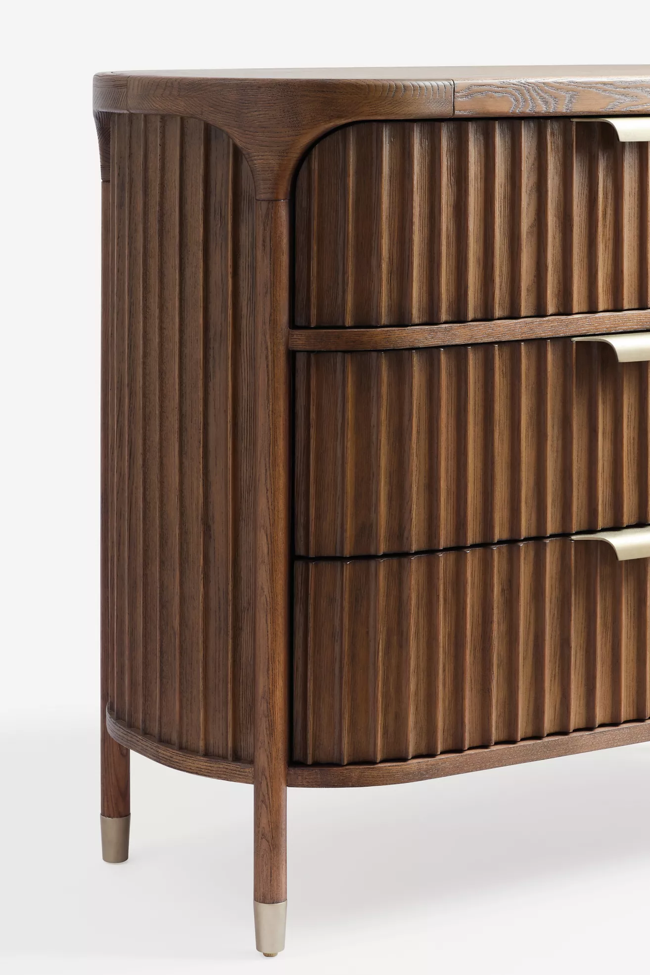 Isla Fluted-Wood 3-Drawer Dresser | Stylish Storage