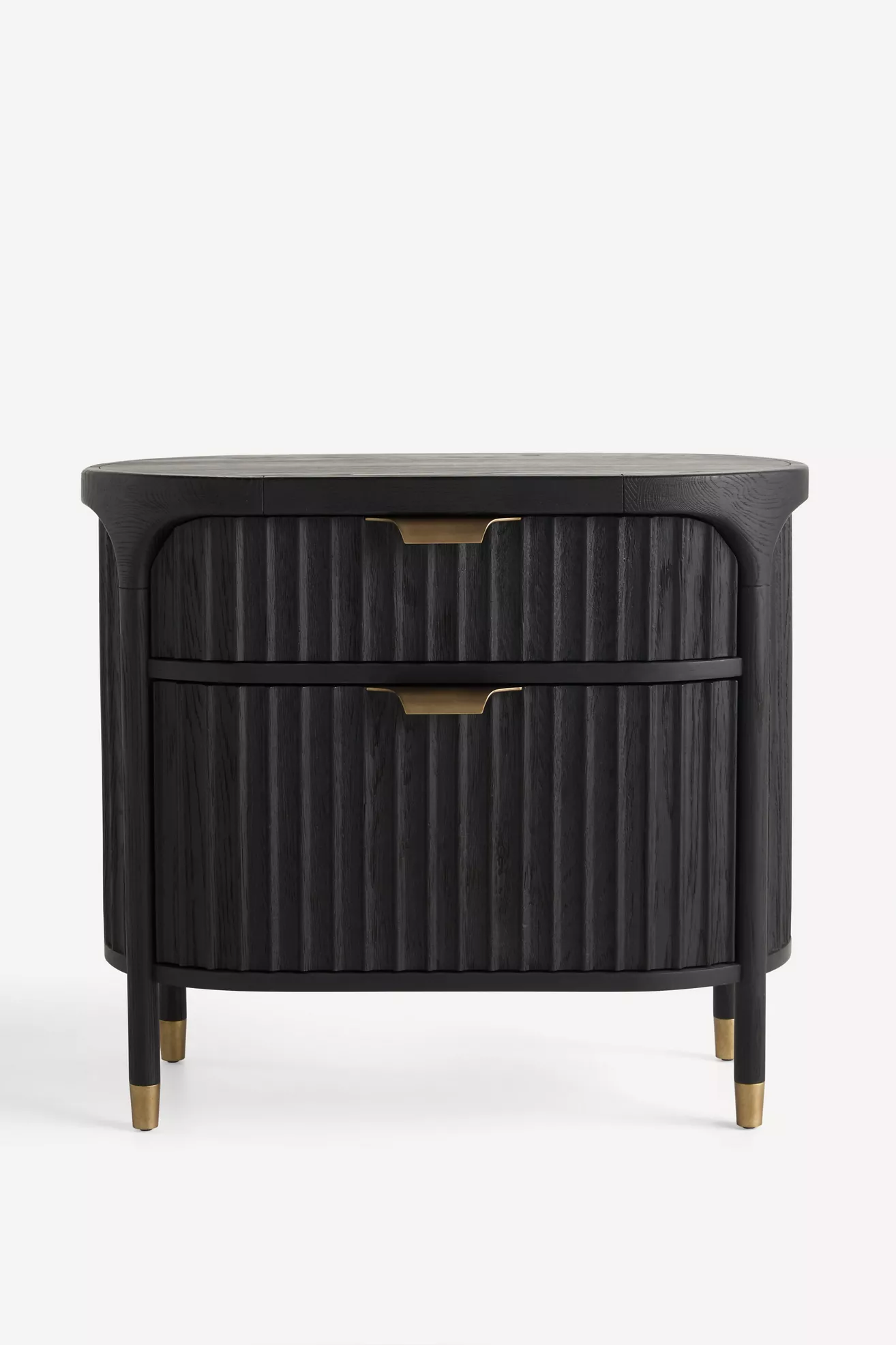 The Isla 30"  Fluted-Wood Nightstand - thumbnail 9