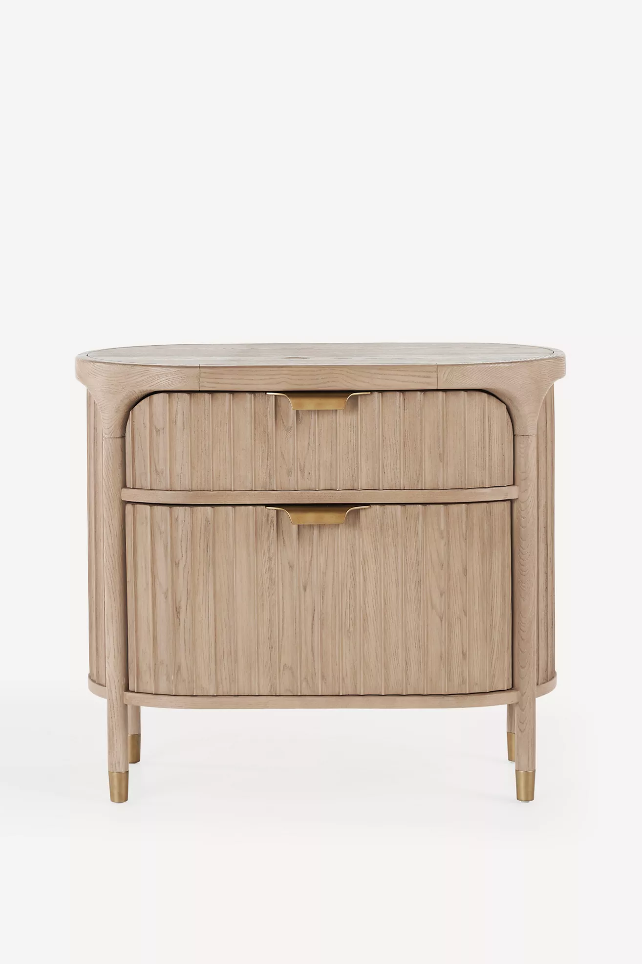 The Isla 30"  Fluted-Wood Nightstand - thumbnail 5