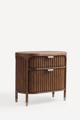 The Isla 30" Fluted-Wood Nightstand - Thumbnail 2