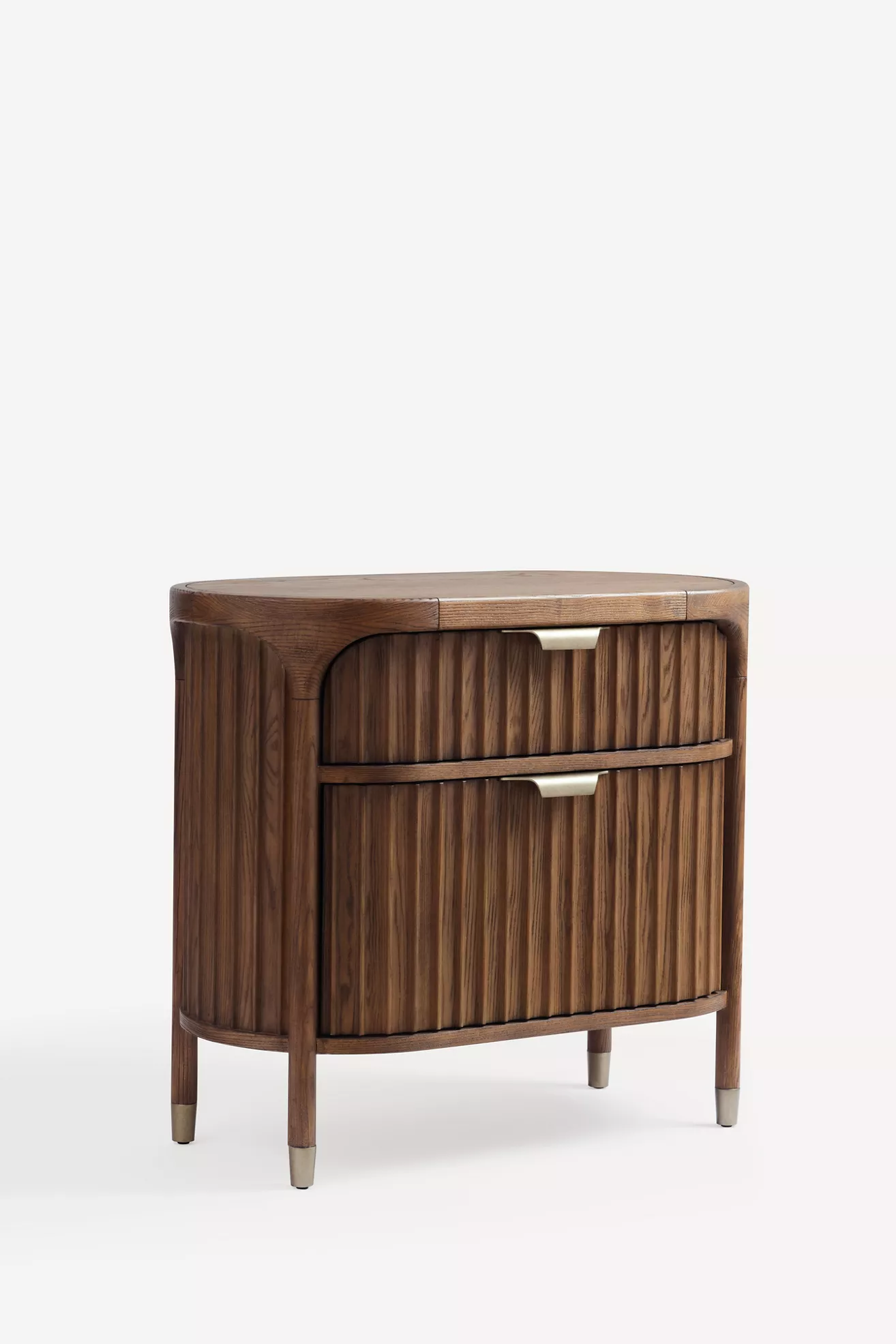 The Isla 30"  Fluted-Wood Nightstand - thumbnail 2