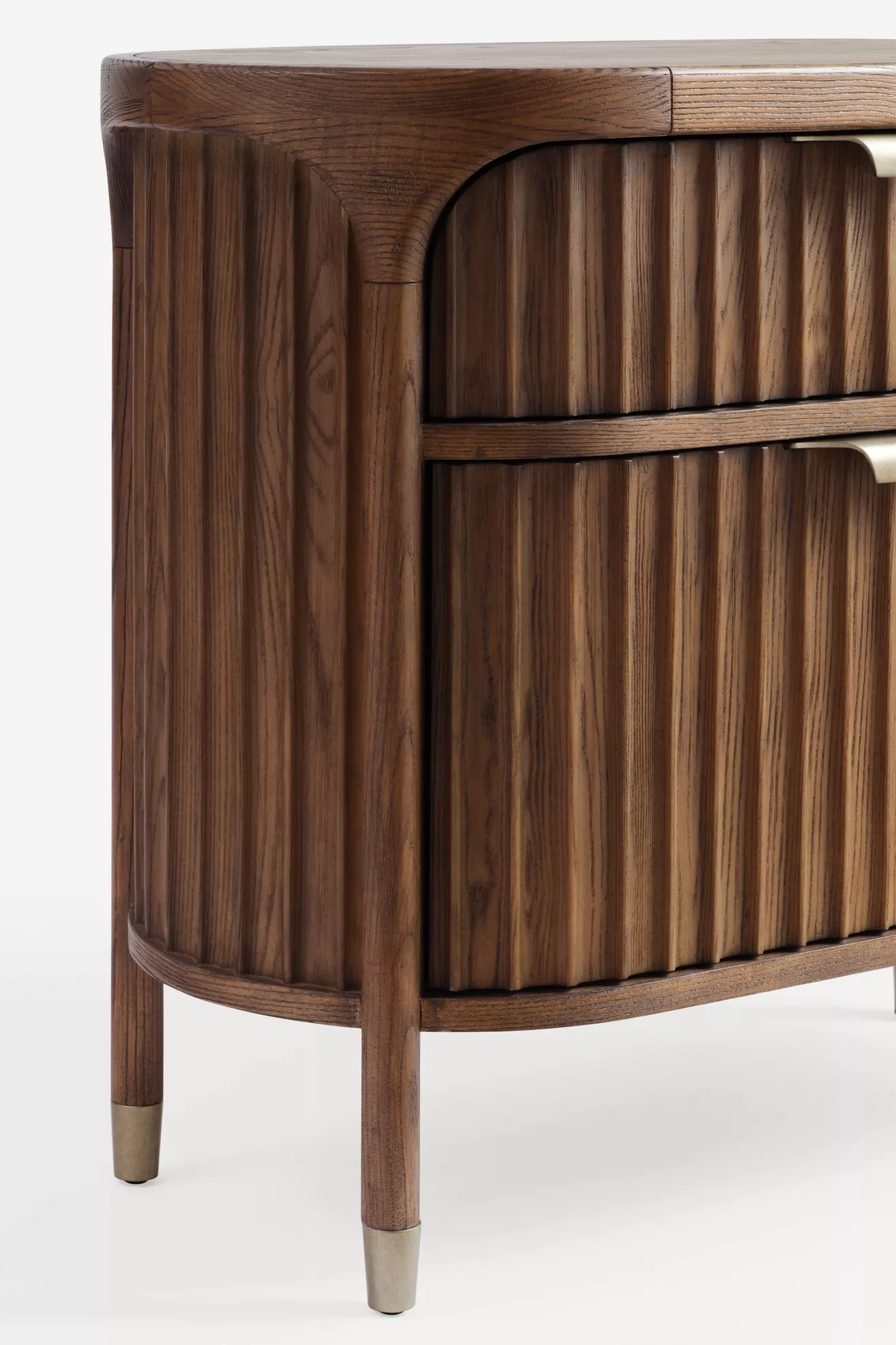 The Isla 30"  Fluted-Wood Nightstand - thumbnail 3