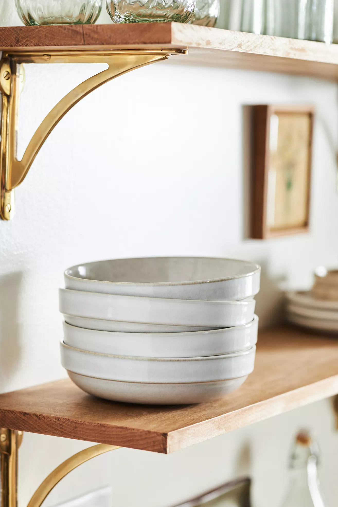 Rowen Portuguese Stoneware Pasta Bowls, Set of 4