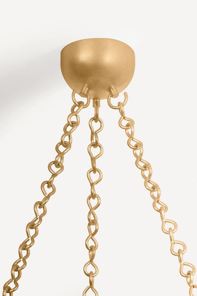 Hudson Valley Lighting Hayworth Rattan Uplit Chandelier #9