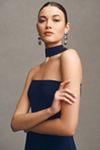 Norma Kamali Turtleneck Strapless Fishtail Gown