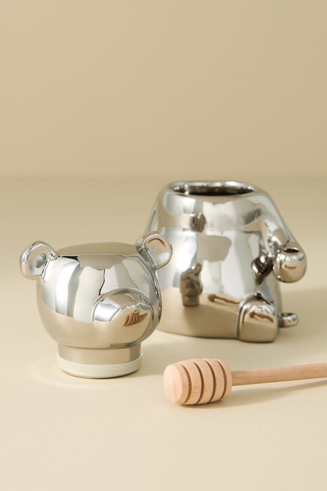 Metallic Bear Honey Pot #2
