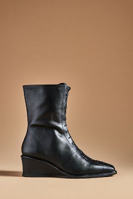 VAGABOND SHOEMAKERS VAGABOND AINO WEDGE LACE-UP BOOTS 