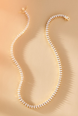 Set & Stones Teardrop Tennis Necklace | Anthropologie