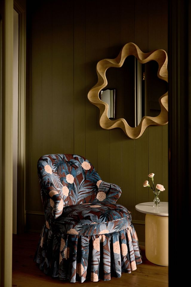 Emerson Wood Scalloped Wall Mirror #3