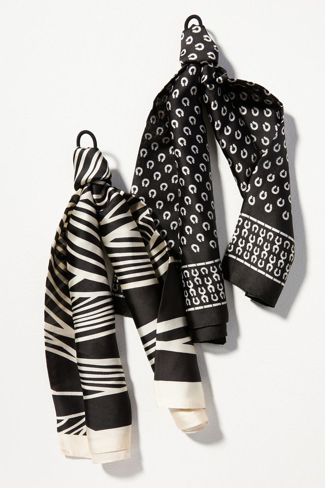 Silky Scarf Hair Ties, Set of 2 #2