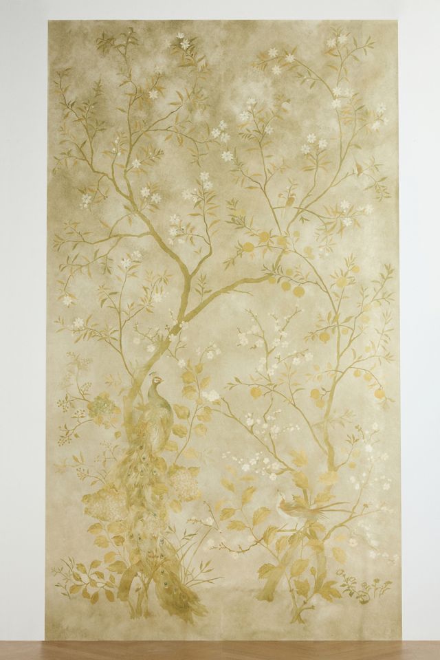 Rotherby Floral Old Gold Wallpaper #1