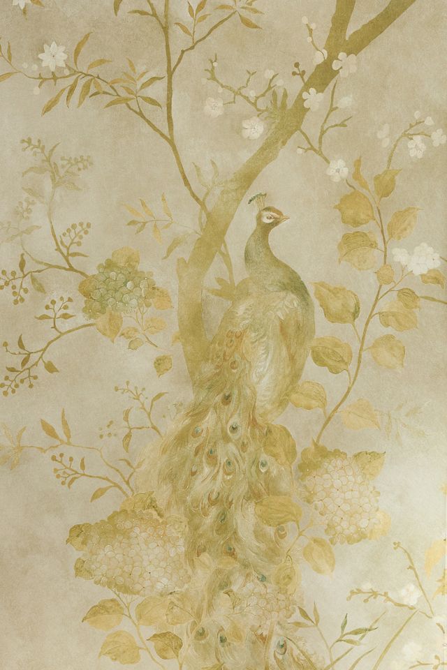 Rotherby Floral Old Gold Wallpaper #2