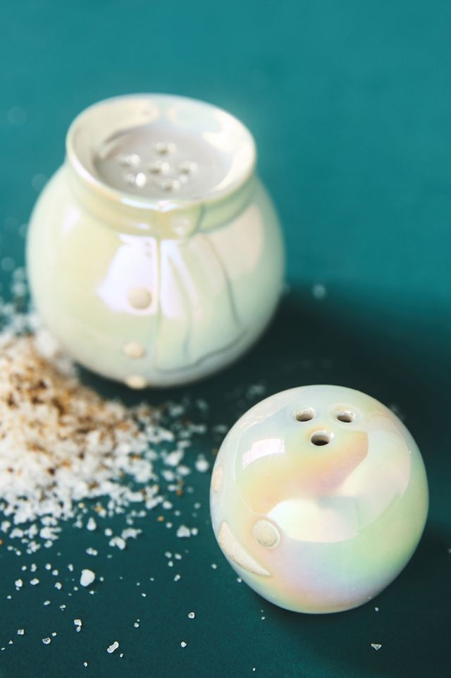 Merry Luster Ceramic Stoneware Salt & Pepper Snowman #1