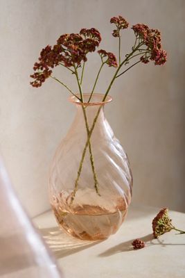 Recycled Glass Vase, Amber