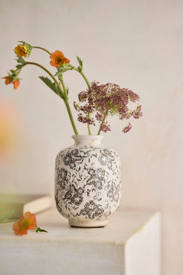 Distressed Patterned Vase #1