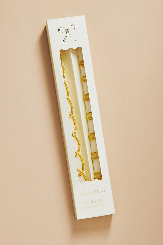 Meri Meri Gold Swirl Taper Candles, Set of 2 #2