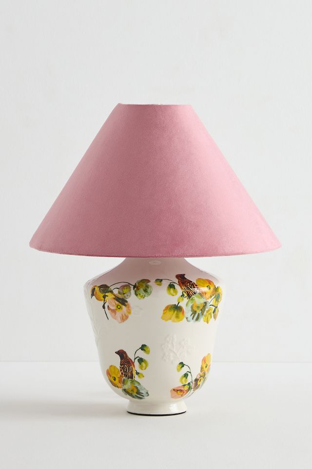 Nathalie Lete Ceramic Bird Table Lamp | Unique Decor