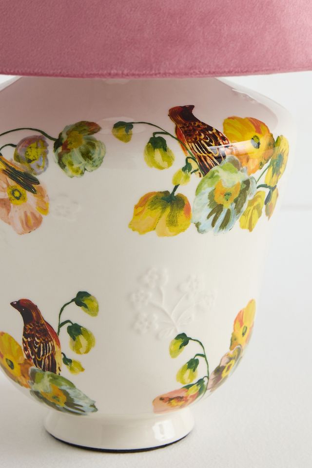 Nathalie Lete Ceramic Bird Table Lamp | Unique Decor