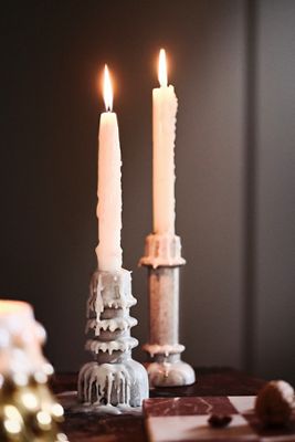 Fiona Marble Candlestick Holder