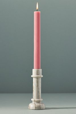 ANTHROPOLOGIE FIONA MARBLE CANDLESTICK HOLDER 
