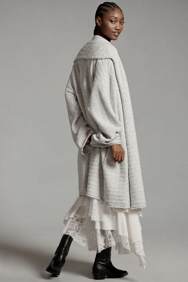 The Mariel Longline Cardigan Sweater: Textured Edition #2