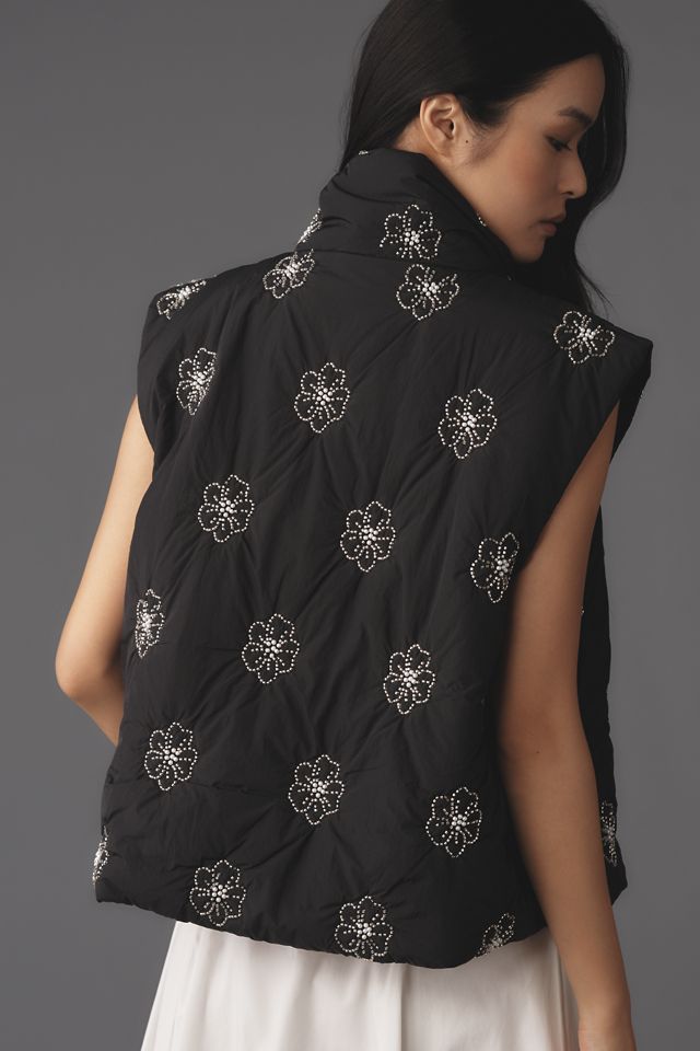 Gilet Imbottito con Lacci Decorato di Anthropologie #2