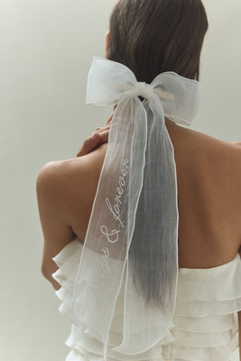 NWT! Anthropologie By Anthropologie Weddings Always & Forever Hair Bow European-Inspired Vintage Wedding | Howey Mansion main image 2