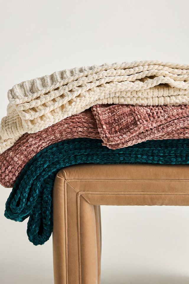 Rebecca Chenille Throw Blanket #1