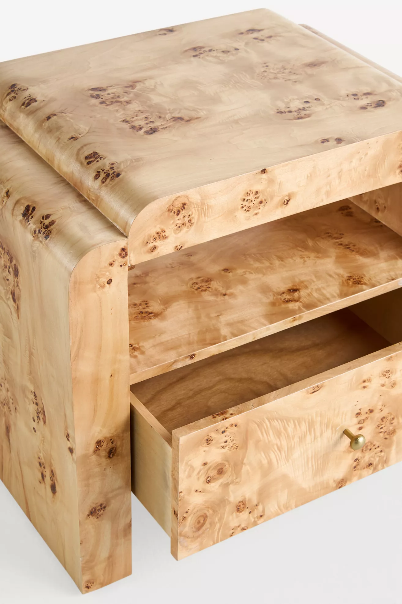 Shura Large Burl Nightstand - thumbnail 3