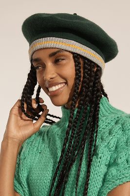 Shop By Anthropologie Varsity Stripe Beret In Multicolor