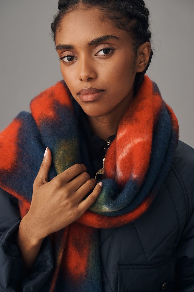 By Anthropologie Brushed Woven Scarf: Blurred Floral Edition #1